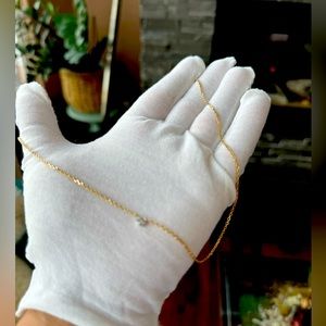 14kt By the yard necklace